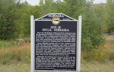 Site of Hecla Nebraska Marker